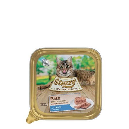 Stuzzy Paté Classico Con Trota Per Gatti Adulti Vaschetta 100g