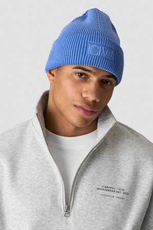 Ribbed Vintage Washed Beanie Virtual Blue