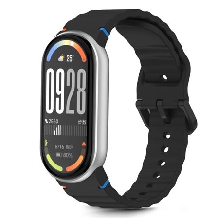 Tech-Protect silikon sportsrem for Xiaomi Smart Band 8 / 9 / 10 / NFC - svart