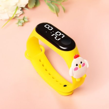 (Gul) Elektroniska klockor Barnklockor Utomhus Barn