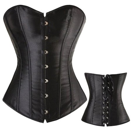 Korsett Bustier Toppar SVART XXXL svart