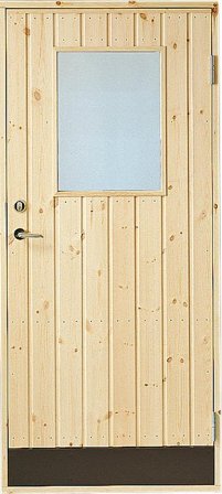 Jabo 25506 Kallförrådsdörr med fönster Höger, Dörrar