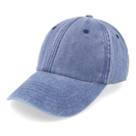 Beechfield - Blå unconstructed Keps - Vintage Washed Denim Blue Dad Cap @ Hatstore