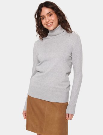 Saint Tropez J2046, Milasz Rollneck Pullover - Grey - XS