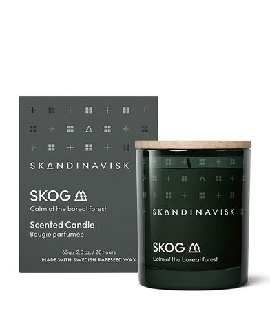 SKANDINAVISK SKOG Duftlys med Låg 65 g, Tøj & Bolig, Duft Til Hjemmet, Duftlys