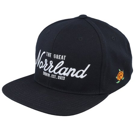SQRTN - Schwarz snapback Cap - Tgn Big-fit Cap Black Snapback @ Hatstore