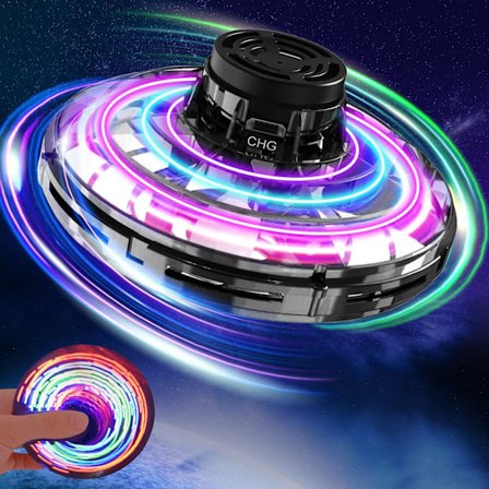 Fidget Spinner Flygende Leker, Mini Fly UFO Håndkontrollert Boomerang Drone, Kule Gadgets Gaver til Barn Gutter Jenter Tenåringer Innendørs Utendørs