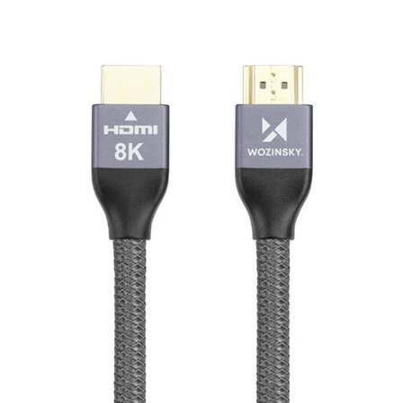 Wozinsky HDMI 2.1-kabel 8K 60 Hz 48 Gbps / 4K 120 Hz / 2K 144 Hz 1 m sølv (WHDMI-10)