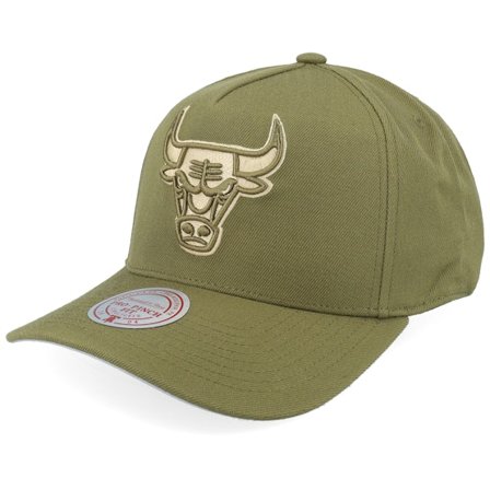 Mitchell & Ness - NBA Grønn adjustable Caps - Chicago Bulls Fashion Basic Pro Olive A-Frame Adjustable @ Hatstore