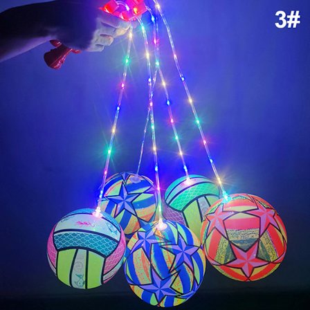 Lysande uppblåsbar leksak Bouncy Ball Beach Ball Förälder Barn Multicolor 3#