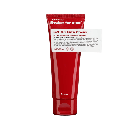 Recipe For Men SPF 30 Face Cream Ansikte Herr 75 ML