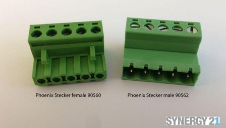 SYNERGY 21 LED zub Schraubklemme Phoenix Stecker 5 F