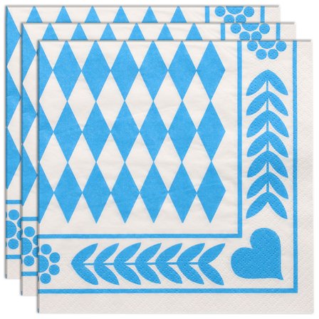 Oktoberfest Engångsservetter Bayersk 20-pack
