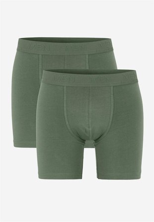 Cellbes of Sweden - Boxerkalsong med längre ben 2-pack - khakigrön - för herrar - XL
