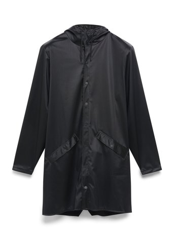 Rains Long Jacket W3 - Black - M