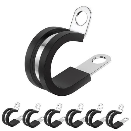 30-pack rostfria kabelklämmor 3/4 tum (20 mm) för säker fastsättning av rör och installation – Speciella gåvor