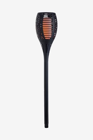NORDFORM - 6-pakning Solar Lamp Torch D12 H78Cm - Svart - Solcellelamper - Fra Homeroom
