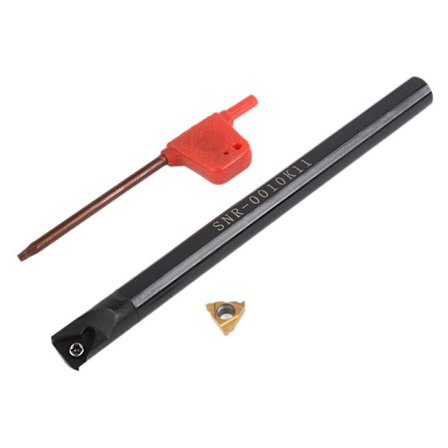 1 stk Snr0010K11 Intern Værktøjsboringssupport + Nøgle + 11Ir A60 Karbidindsats til Trådning Drejebænk Værktøj