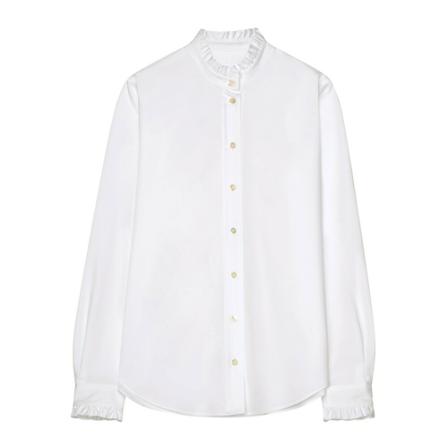 Seidensticker Stand-Up Blouse Regular fit , Wit , Dames , Maat: XL