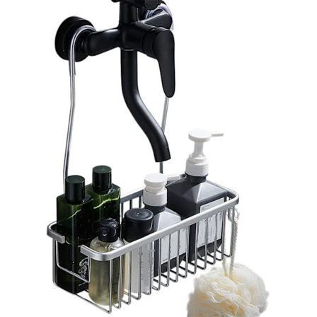 Hengende dusjhylle uten boring – dusjkurv for sjampo og såpe, baderomsoppbevaring