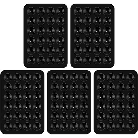 5 kpl silikonisia imukuppi puhelintelineitä, monitoiminen puhelimen imukuppikiinnike autoon, mini-imukuppimatto, imukuppi puhelinkotelo, liimattava 