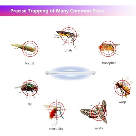 2 kpl Hyttyslampun Vaihtoputki T8 10w Polttimon Vaihto - Hyttyslampun UV-Putki SA Huhtikuu 4.9