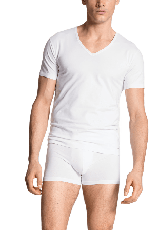 Calida T-shirt Cotton Code Pyjamas Herr Vit XL