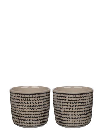 Siirtola. Cup 2Dl W/Out H 2Pcs Home Tableware Cups & Mugs Coffee Cups Brun Marimekko Home*Betinget Tilbud