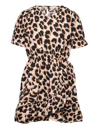 Nkffelina Ss Wrap Dress Dresses & Skirts Dresses Casual Dresses Short-sleeved Casual Dresses Multi/mønstret Name It