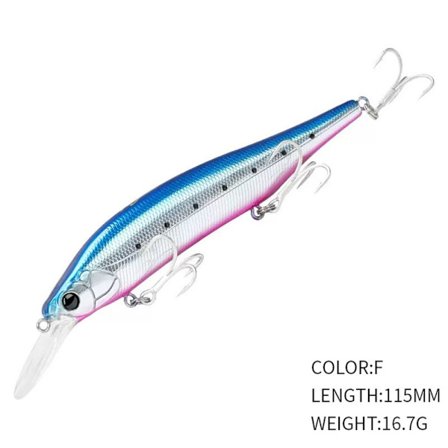 synkende Minnow Baits Fiskekroker F F
