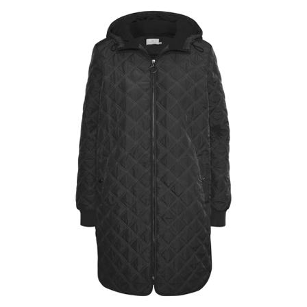 Kaffe Kajulie Quilted Frakke Sort, Dame Dunjakker