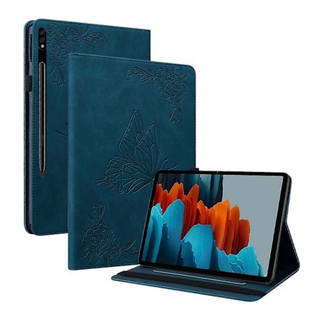 Fjärilsblommig Läderfodral för Samsung Galaxy Tab S7 11 tum T870/SM-T875