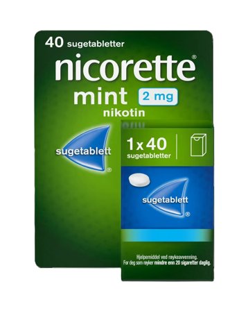 Nicorette 2 mg sugetabletter mint 40 stk