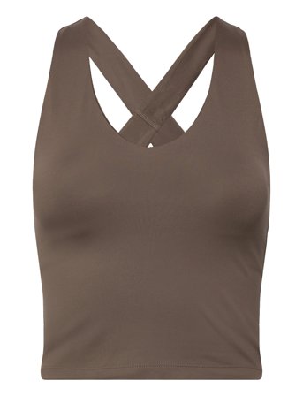 Float Zoe Tank, Cross-Back Brown Girlfriend Collective