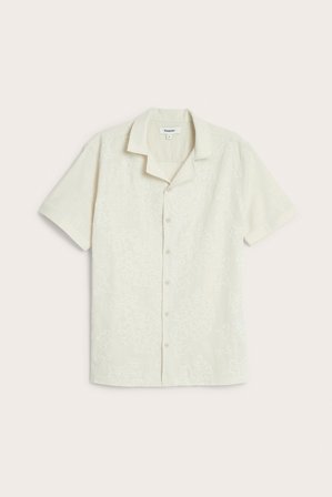 Kappahl | Resort-paita brodeeratulla kuviolla | Vaaleanbeige