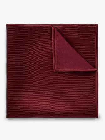 John Henric Men's Burgunderrotes Einstecktuch Size Onesize