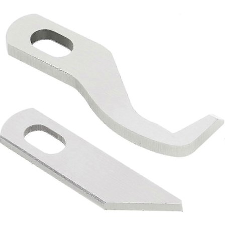Overlock-knivsæt med øvre og nedre knive, kompatibelt med Singer S14-68 S14-69 S14-77 S14-78 S14-79, kompatibelt med Pfaff Element 1450OL