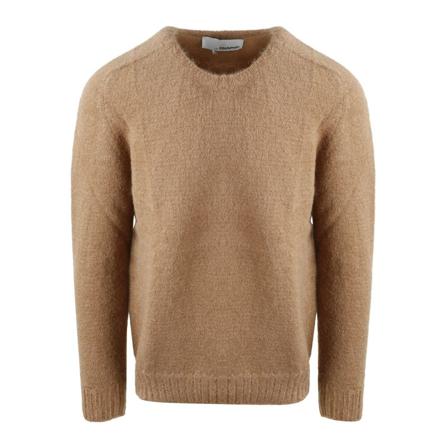 Costumein, Round-neck Knitwear Bruin, Heren, Maat:S