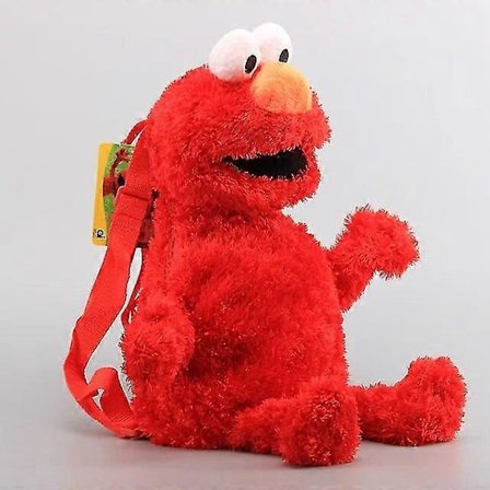 45cm Plysj Ryggsekk Veske Leketøy Rød Elmo Blå Cookie Monster Gul Stor Fugl Plysj Veske Barnas Skolesekk For Bursdag Julegaver