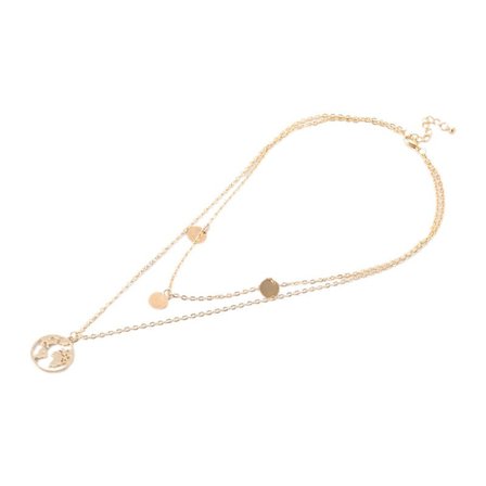 Mote Smykker Halskjede Rundt Hull Kort Indre Kjede Flerlags Gull Smykker Halskjede