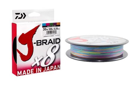 Daiwa J-Braid X8 79LB 0.35mm-300m Multi Colour
