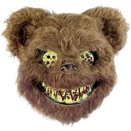 Halloween-kauhumaski karhu pupu naamio, pehmo päänaamio, roolileikki asusteet Halloween-juhlat_2