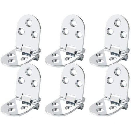 6 stk flate sammenleggbare skapdørhengsler, symaskinbord