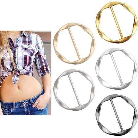 5 kpl Metallisia T-paita Klipsejä - Silkkihuivi Rengas Klipsi T-paita Solmimisklipsit