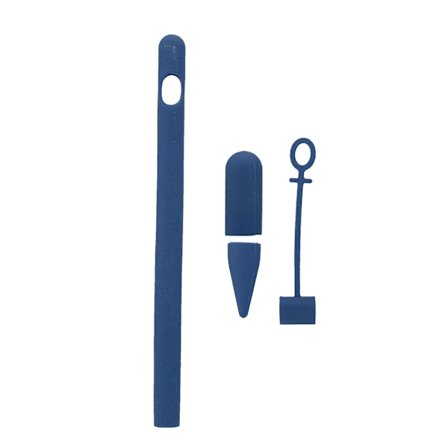 For iPad 1. generasjon blyantspissdekselholder i myk silikon med god hullposisjon, berøringspenndeksel (blå)