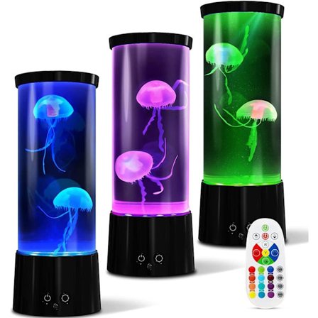 Farveskiftende Jellyfish Lava Lampe Mini Jellyfish Akvarium Lampe Humør Lampe Børn Gave Mænd Kvinder Hjem Indretning Værelse Humør Lys Afslapning
