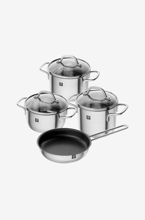 ZWILLING - Sett Kasserolle og stekepanne Pico 4 deler - Sølv - Gryter & kasseroller - Fra Homeroom