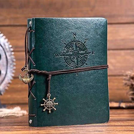 Lærskinn Skrapbok DIY Fotoalbum Minnebok, 60 Sider DIY Album For Reise Graduering Familie Jubileum Bryllupsgave