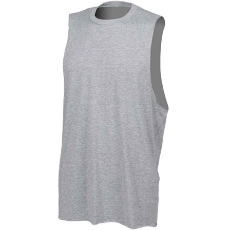Skinni Fit Herr High-Neck Vest Top XXL Heather Grey