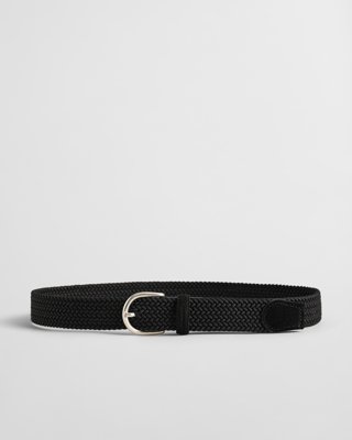 GANT - Elastisk, flettet belte til dame til dame black